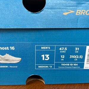 Men’s Brooks Ghost 16 athletic shoe